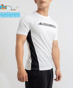 Áo thun thể thao adidas trắng đen