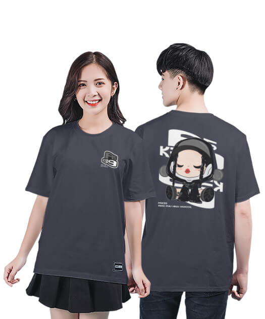 Áo phông lớp Màu Xám chì