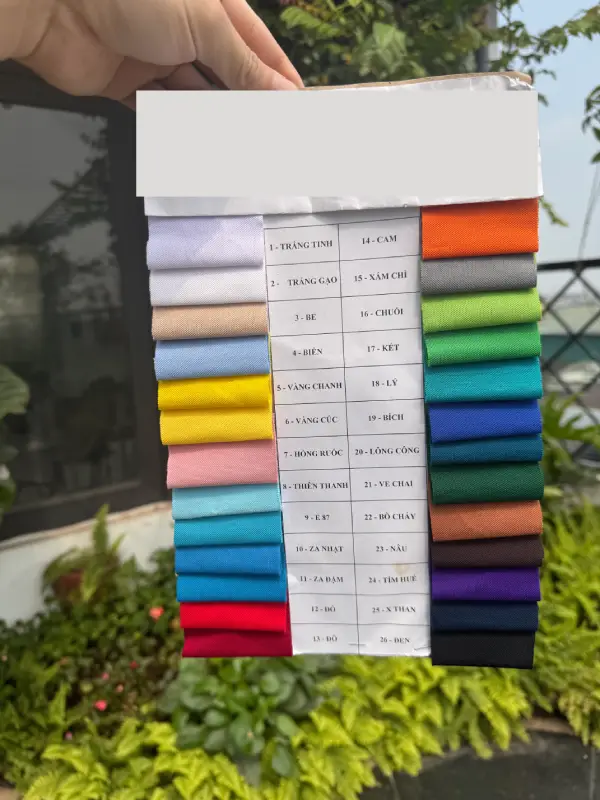 Bảng màu Vải Lacoste Poly Thái
