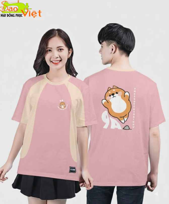 T-shirt-raglan-BST-The-Dog-Mau-Hong-Nude–Be (1)