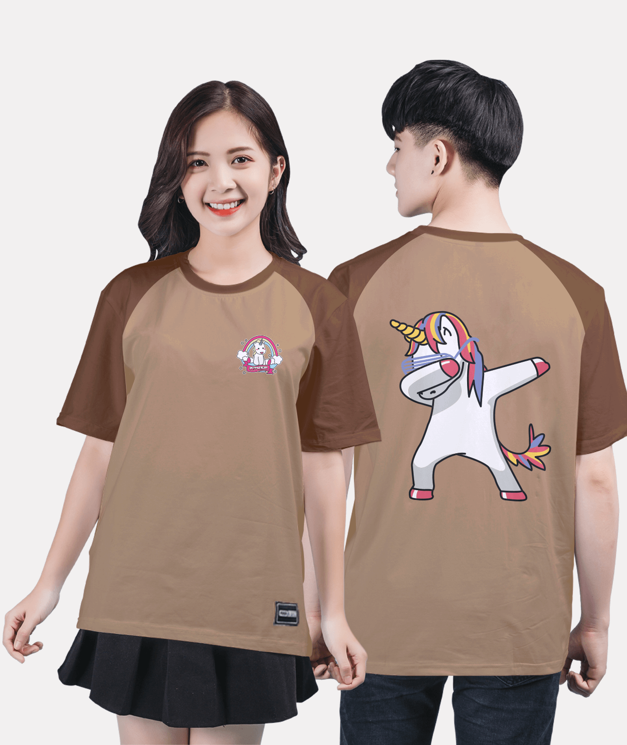 T-shirt-raglan-BST-đang-yeu-Chibi-Nau-tay–Nau-ca1