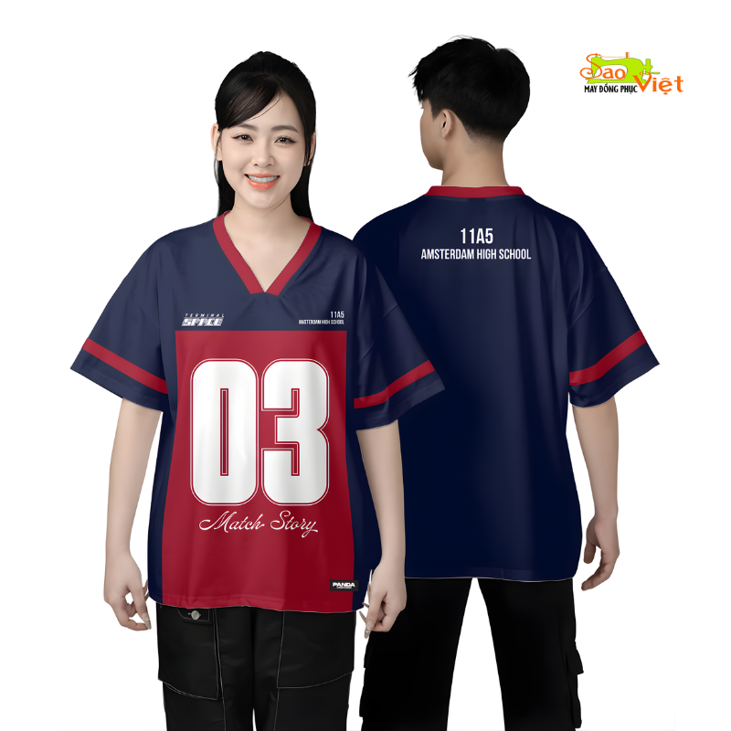 ao-phong-lop-T-shirt-co-V-BST-do-do-xanh-tim-than